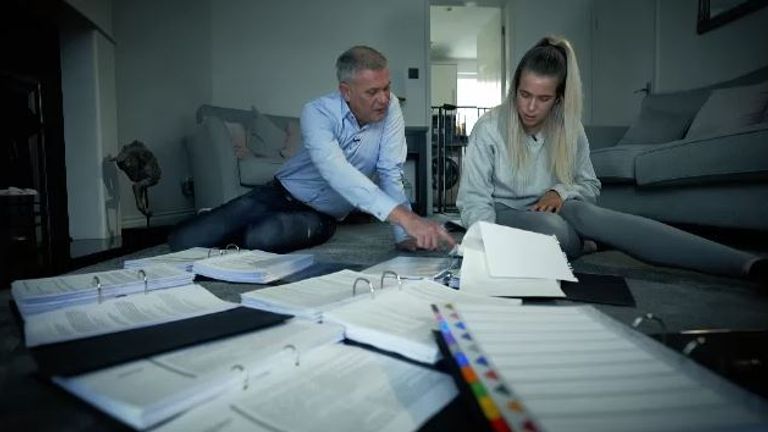 Scarlett and her father Marlon