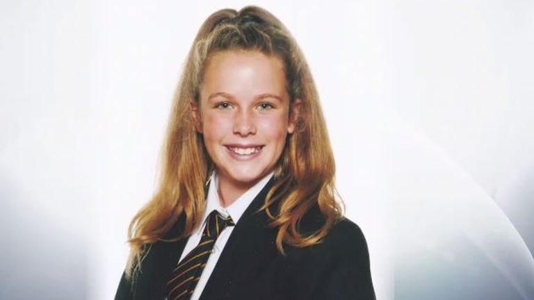 Scarlette's school photo before the abuse began