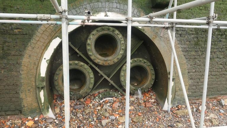 Sewage spills out of pipes like these whenever there&#39;s significant rain in London