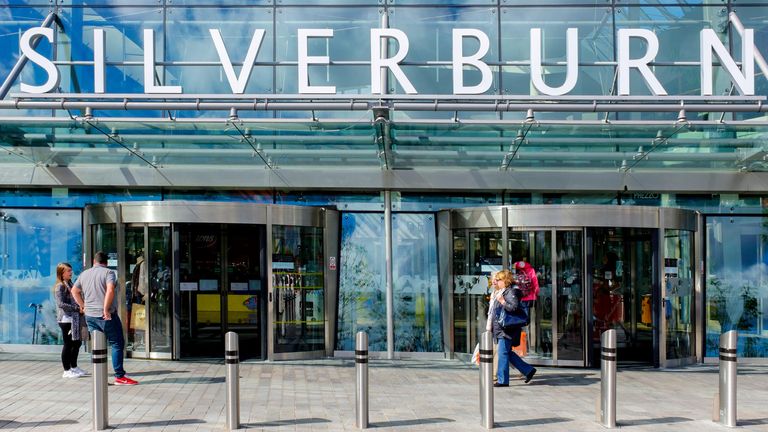 Entrance to Silverburn shopping centre