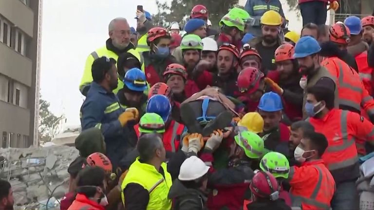 Rescue operation in Turkey
