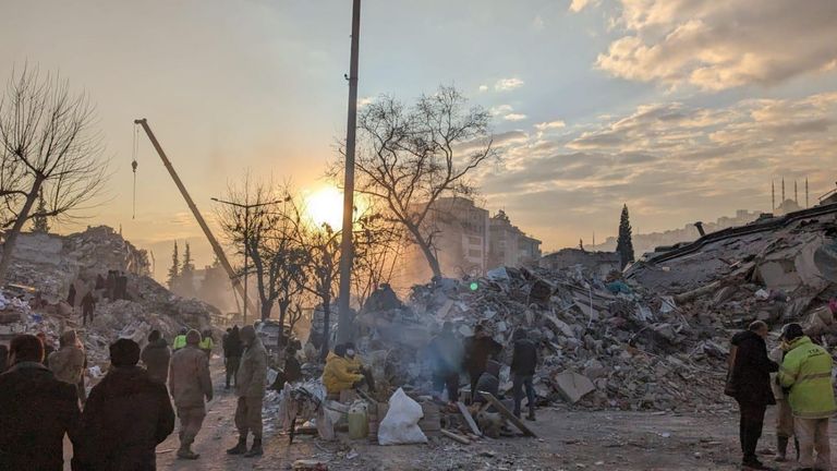 The road where Mohamed&#39;s extended family lived has been demolished