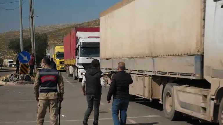 On the Turkey-Syria border after the earthquakes