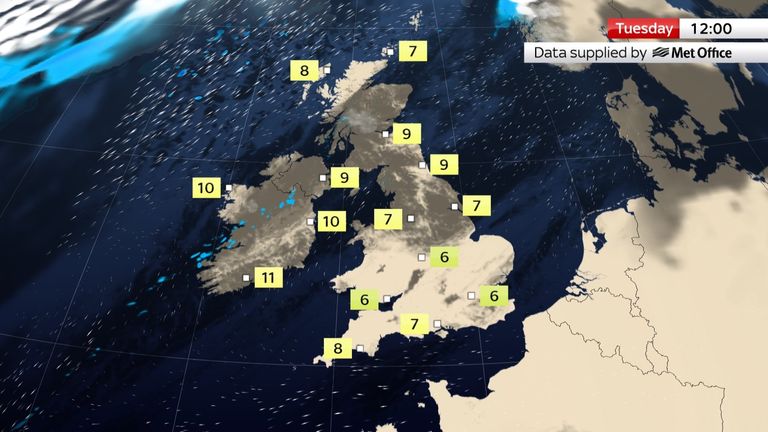 Tuesday weather
