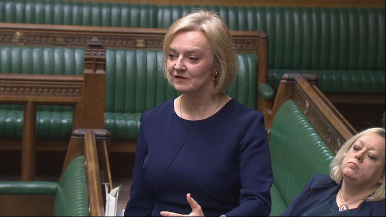Hablando en la Cámara de los Comunes, la ex primera ministra Liz Truss dijo que el Reino Unido debe hacer 