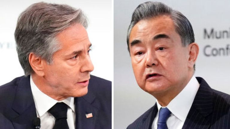 Antony Blinken and Wang Yi