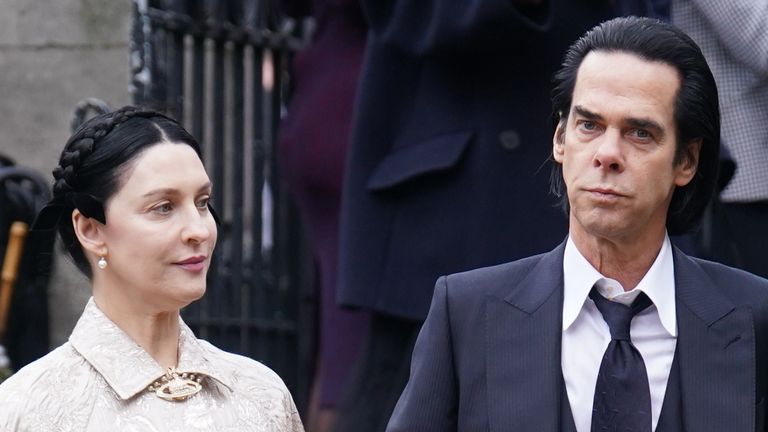 Australian singer Nick Cave and his fashion designer wife Susie Cave