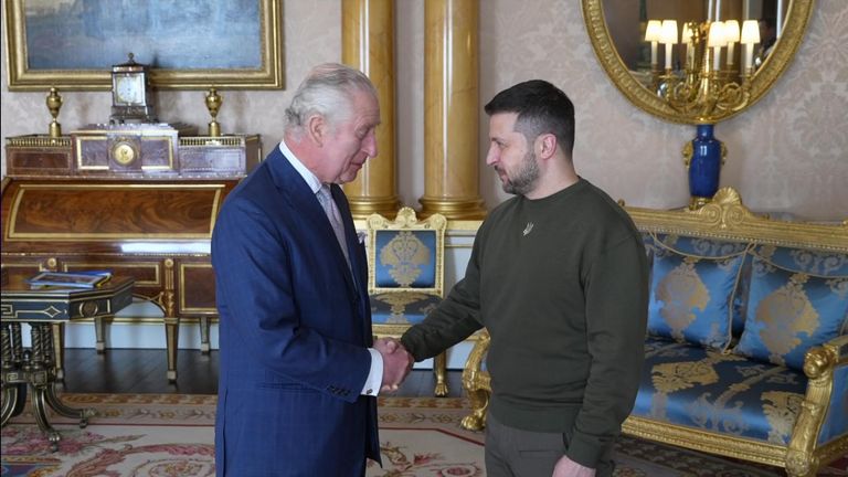 Volodymyr Zelenskyy meets King Charles