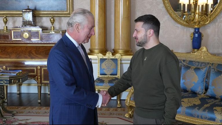 Volodymyr Zelenskyy meets King Charles