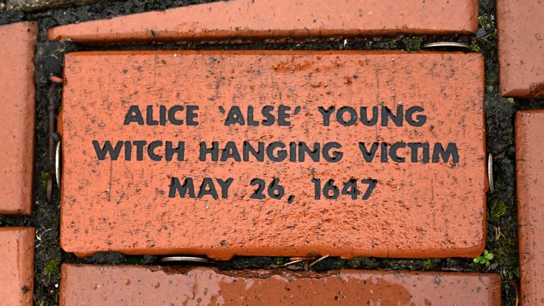 Alice &#39;Alse&#39; Young was the first person on record to be executed in the American colonies for witchcraft. Pic: AP
