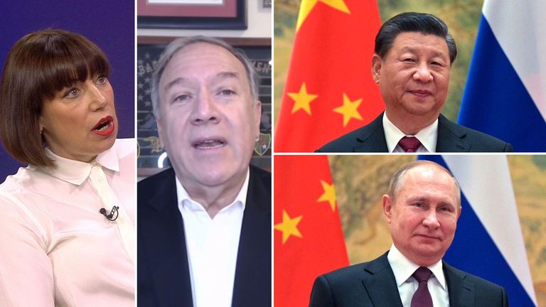Former U.S. Secretary of State, Mike Pompeo has told Sky News that President XI of China is a bigger threat to the world than Vladimir Putin. Speaking to Beth Rigby he said President Xi is intent on world dominance.