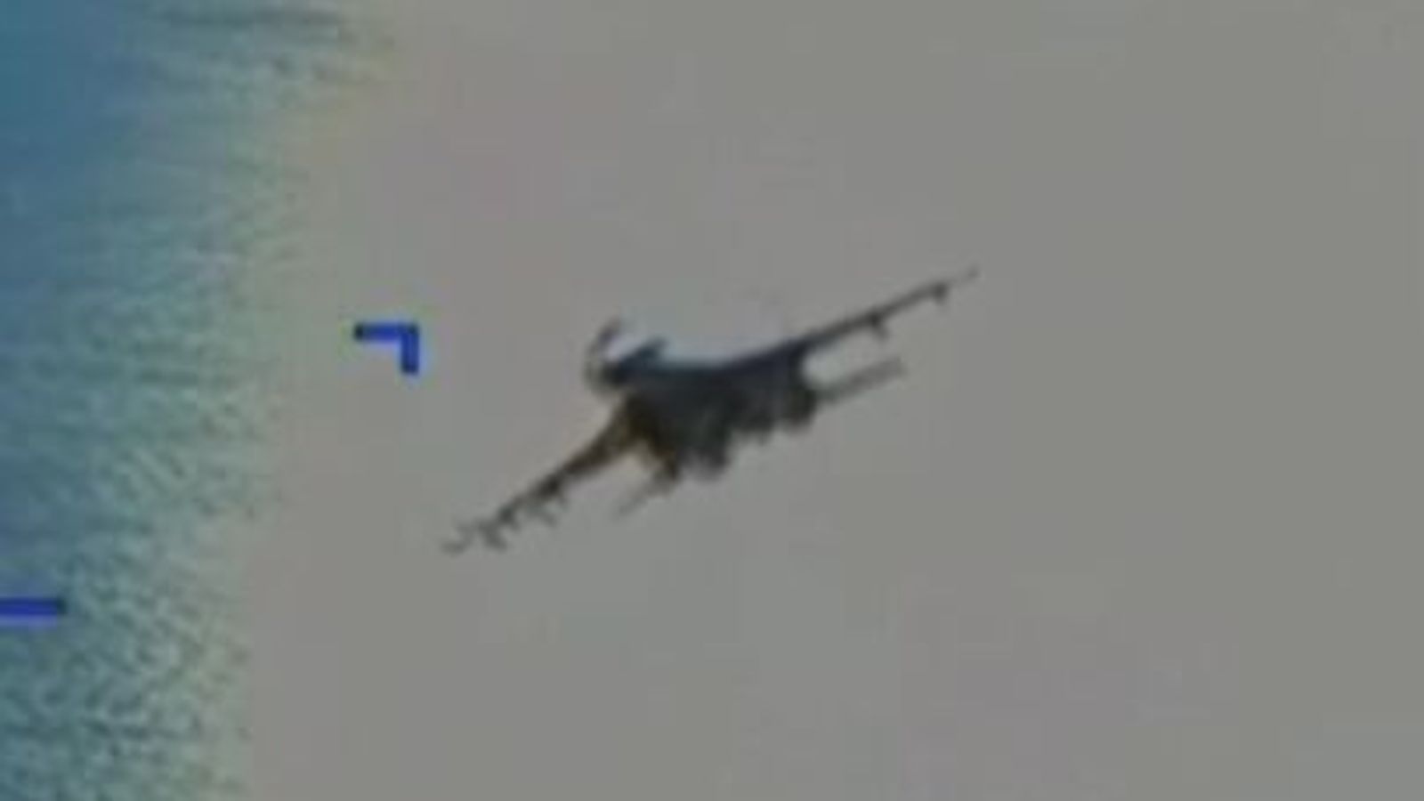 Video shows Russian jet intercepting US drone | US News | Sky News