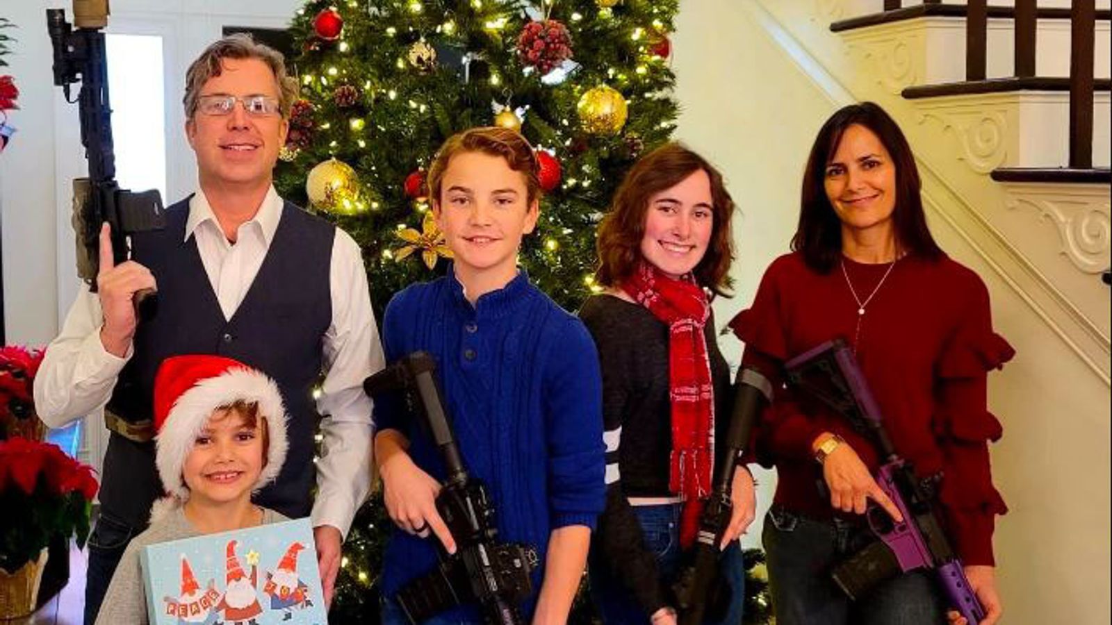 Nashville politician Andy Ogles defends photo of him and his family