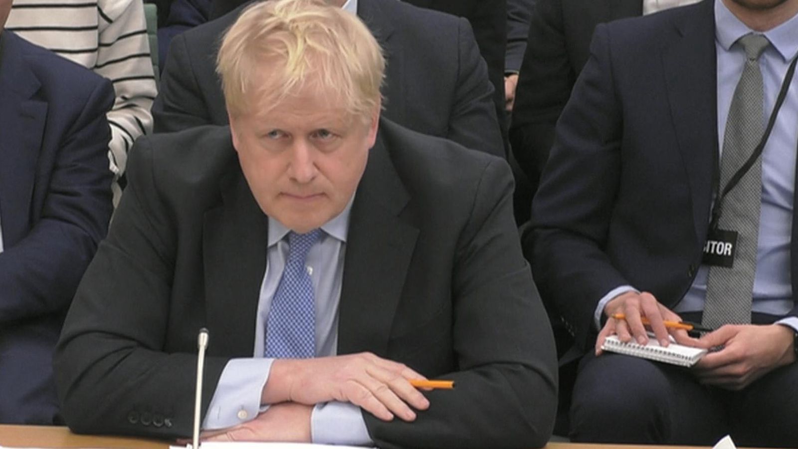 Watch live: Boris Johnson being questioned