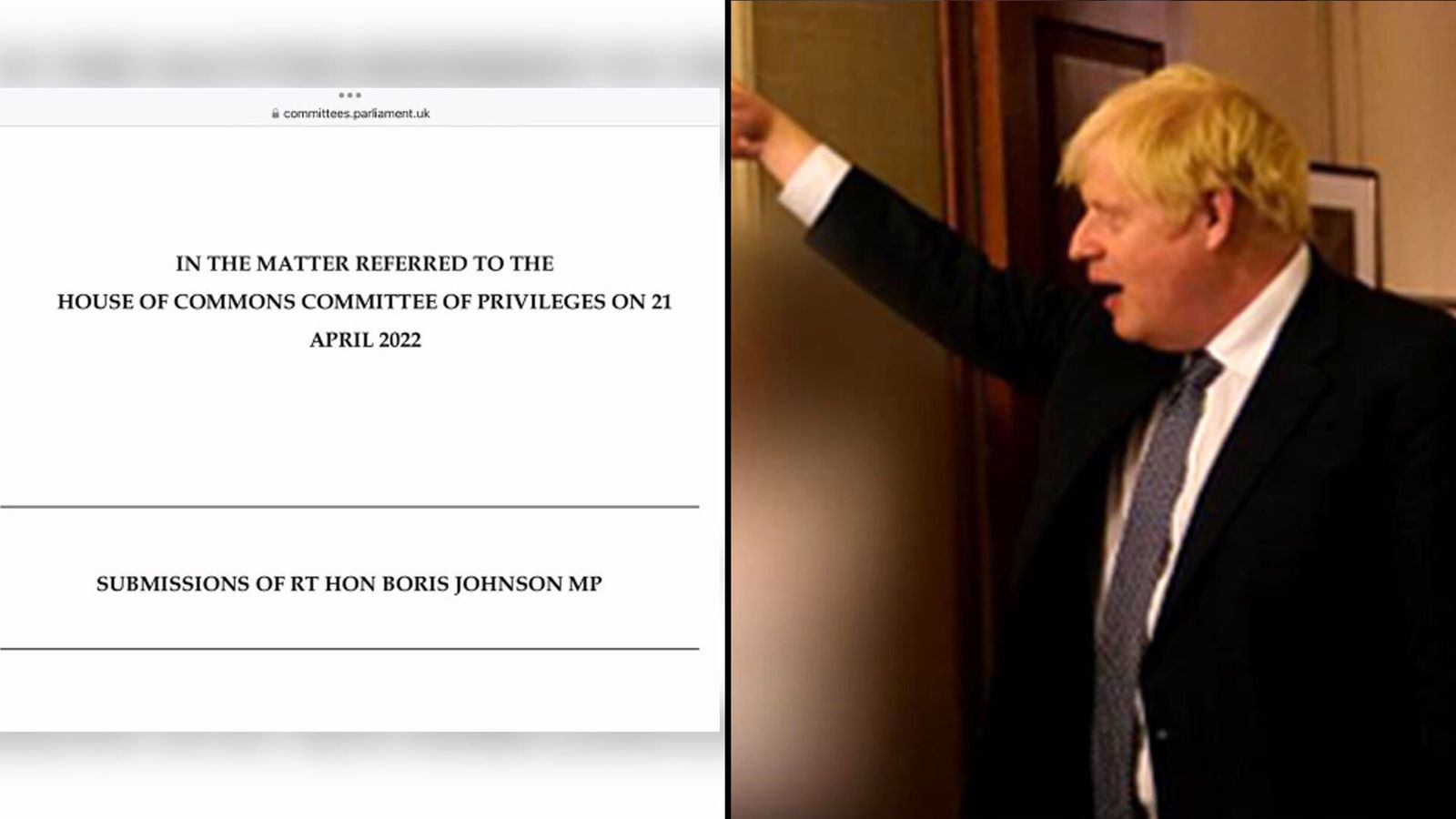 Boris Johnson Accepts He Misled Parliament Over Partygate - But Says ...