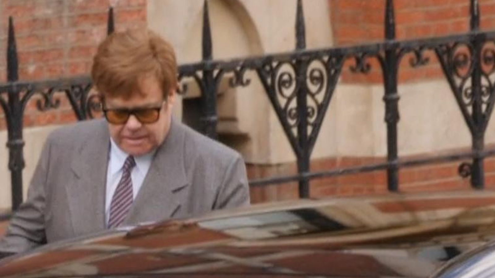 Prince Harry v Associated Newspapers Sir Elton John leaves High Court in London UK News Sky