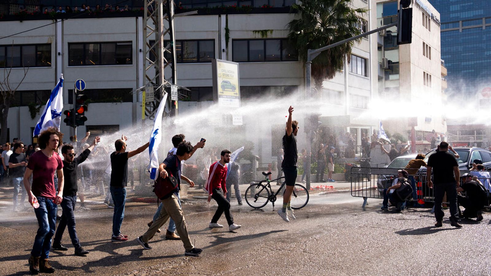 Israel's Benjamin Netanyahu criticises anti-government protesters in televised statement