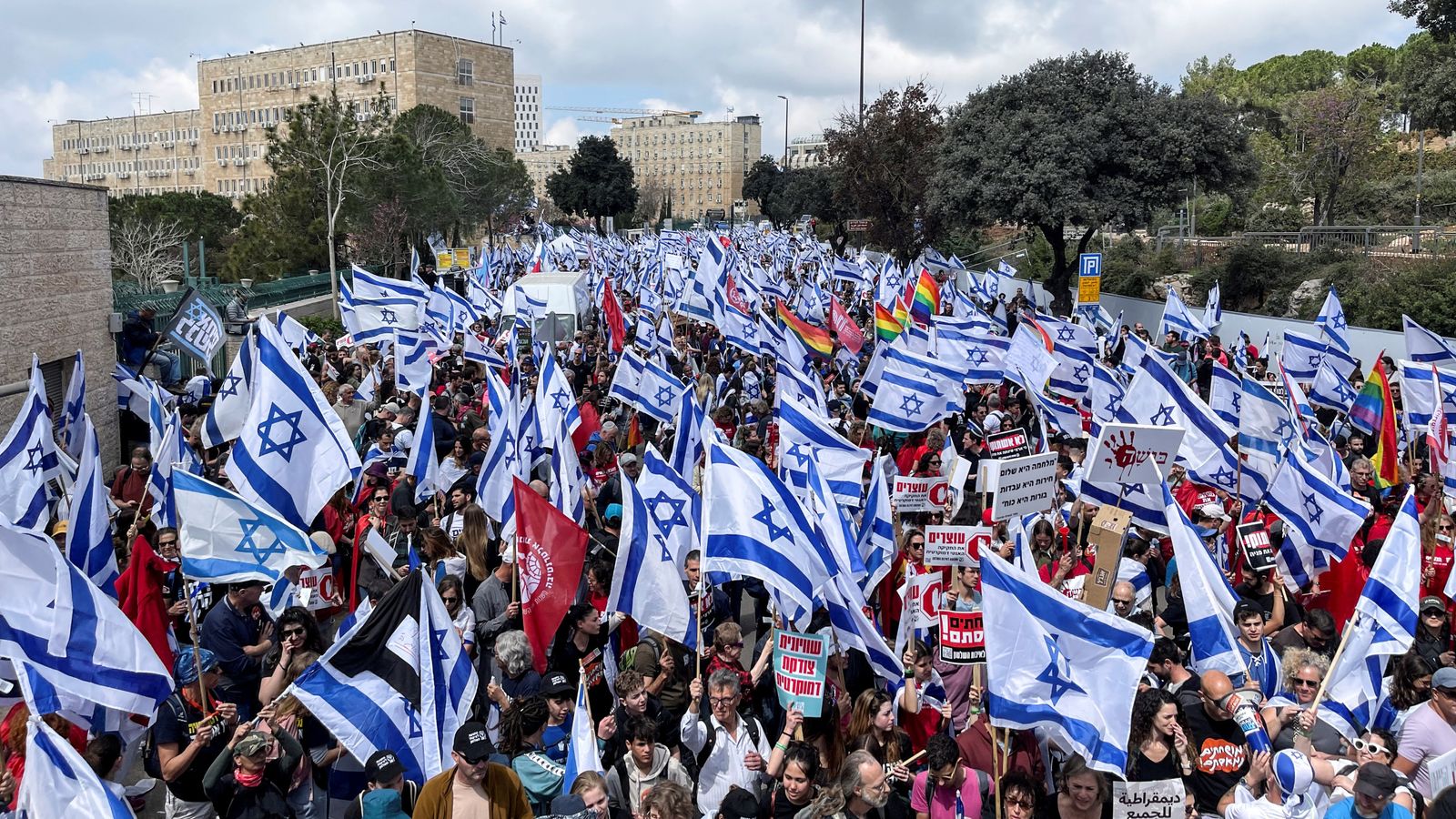 Israel Protests: Flights Grounded At Major Tel Aviv Airport | World ...