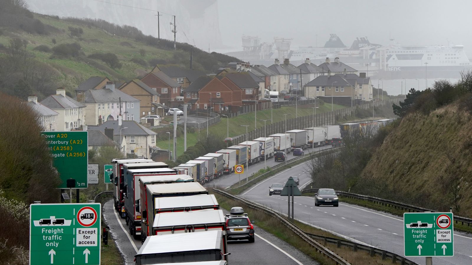 Port of Dover delays Passengers stranded for hours as 'critical