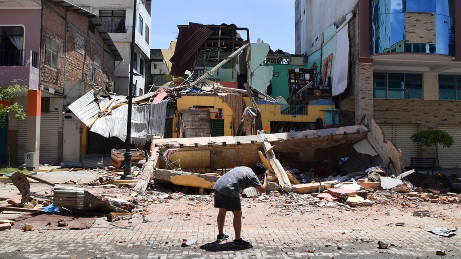 Earthquake kills at least 15 in Ecuador and Peru and causes widespread damage to homes and buildings