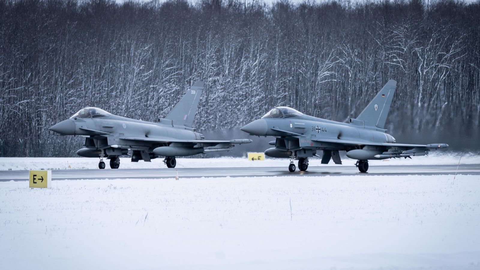 Russian aircraft intercepted by RAF and German air force in first of its kind NATO mission