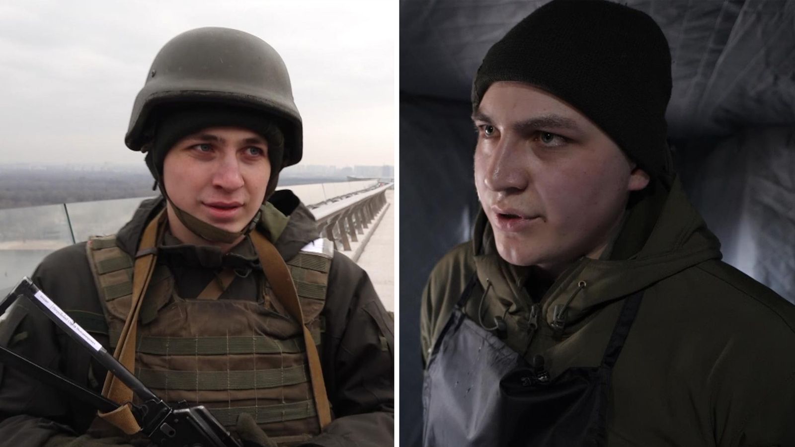 Ukraine war: Ukrainian 'boy on the bridge' turned army cook dreams of becoming professional chef