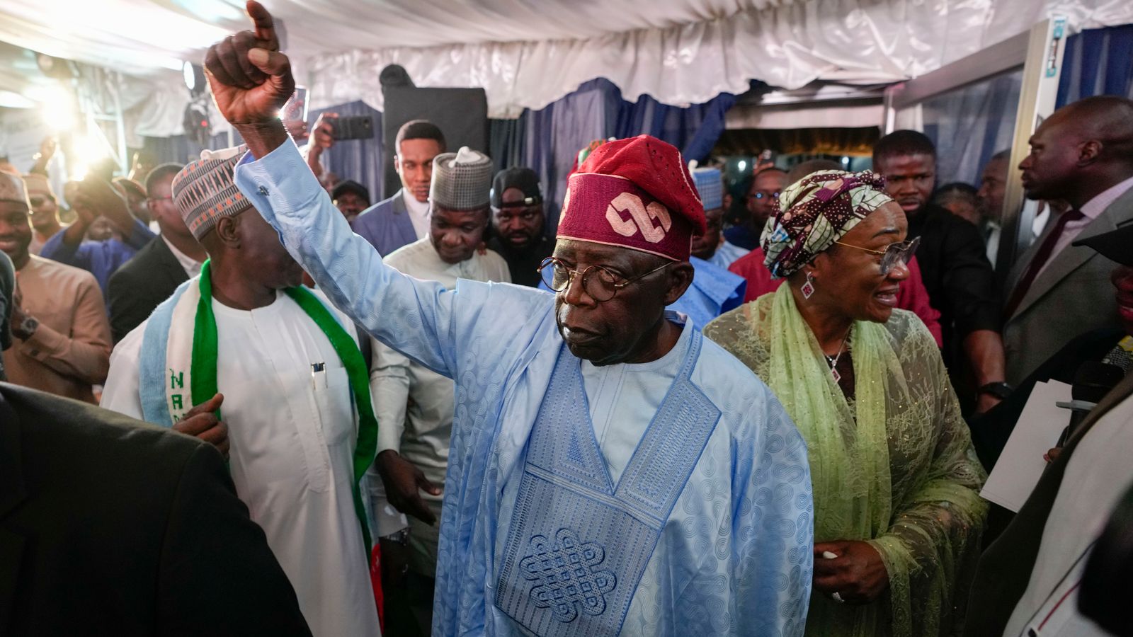 Bola Tinubu is declared winner of Nigeria's presidential election but