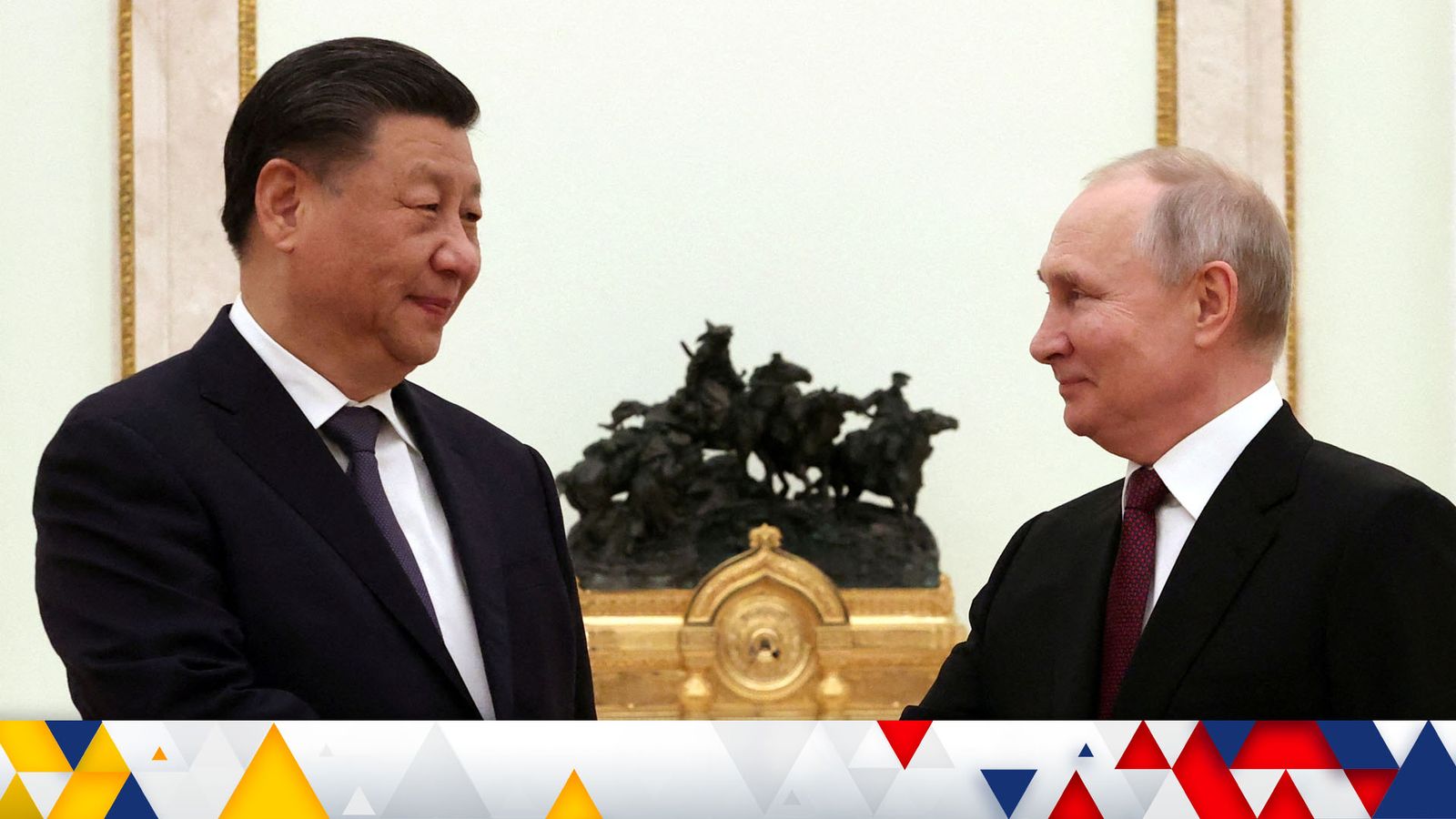 Vladimir Putin and Xi Jinping praise 'no limits friendship' during Chinese president's trip to Russia