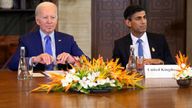 Rishi Sunak is hopeful President Joe Biden will visit Northern Ireland to celebrate the Good Friday Agreement