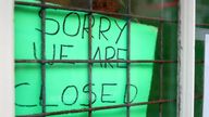 File photo dated 08/01/2021 of a closed sign in a shop in Lincoln city centre. Businesses hit hard by the pandemic missed out on around £300 million of business rates relief, according to analysis of new Government figures. Issue date: Monday January 9, 2023.