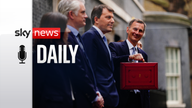 Chancellor of the Exchequer Jeremy Hunt leaves11 Downing Street, London, with his ministerial box before, before delivering his Budget at the Houses of Parliament.