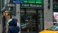 A First Republic Bank in New York City. Pic: AP