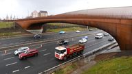 The Sighthill Bridge is expected to open to the public by the end of March. Pic: Glasgow City Council