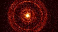 An image from Swift&#39;s X-Ray Telescope of the afterglow of GRB 221009A. Pic: Liverpool John Moores University