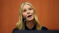 Gwyneth Paltrow testifies during her ski crash trial, in Park City, Utah, US