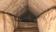 A hidden corridor inside the Great Pyramid of Giza that was discovered by researches from the the Scan Pyramids project by the Egyptian Tourism Ministry of Antiquities is seen in Giza