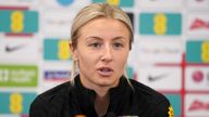 England captain Leah Williamson during a press conference at St. George&#39;s Park, Burton upon Trent. Picture date: Wednesday February 15, 2023.