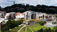 A general view of the Scottish Parliament in Holyrood, Edinburgh as a group of independence campaigners who set up camp outside the Scottish Parliament have lost their court battle against eviction.