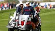 Tiger Woods and partner Erica Herman at 2018 Ryder Cup