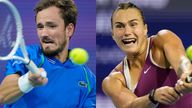 Russia&#39;s Daniil Medvedev and Belarusian Aryna Sabalenka were both banned from taking part at Wimbledon last year