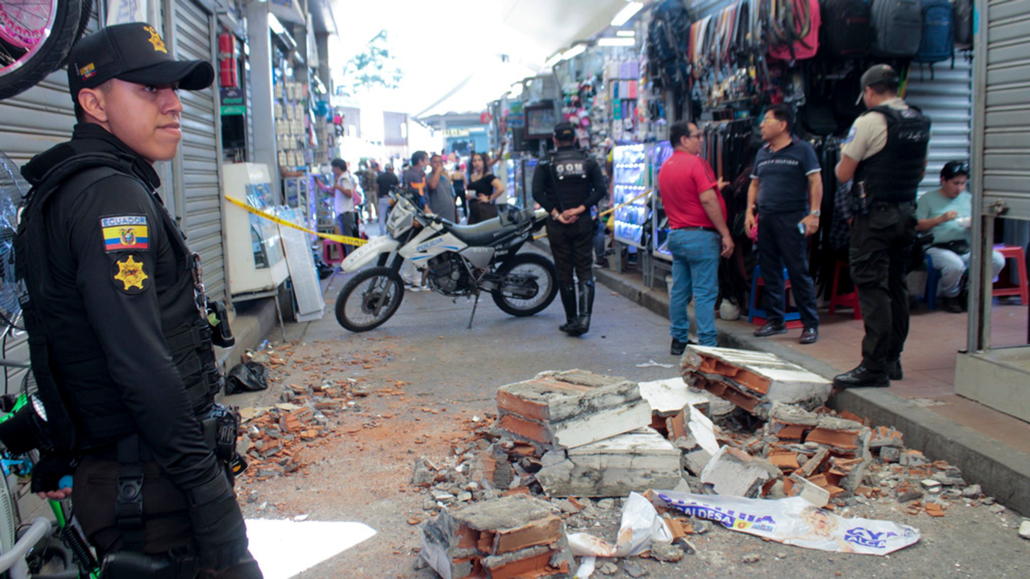 Earthquake kills at least 15 in Ecuador and Peru and causes widespread 