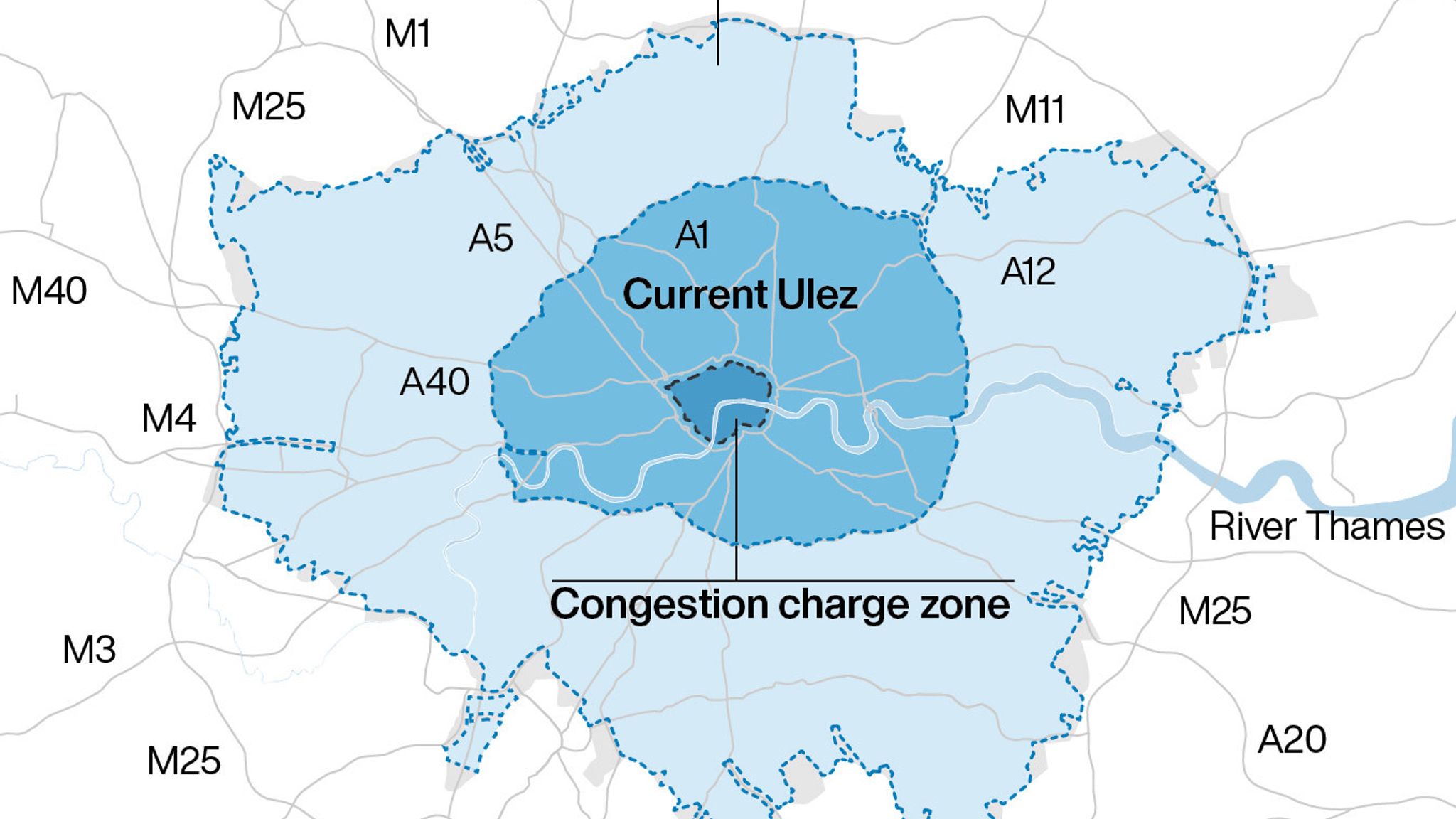 Sadiq Khan reveals route of 'Superloop' bus scheme ahead of ULEZ ...