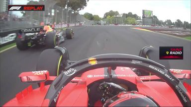 Verstappen and Sainz almost collide in P2