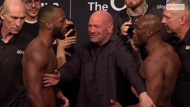 'Oh, he's talking now!' | Edwards & Usman share intense final face off!