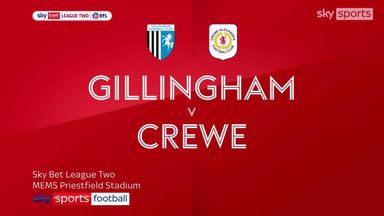 Gillingham 2-1 Crewe