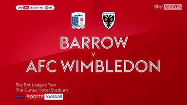 Barrow 2-1 Wimbledon