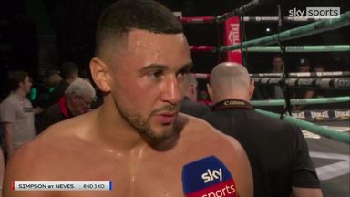 'He just collapsed like a deckchair!' | Simpson on KO win