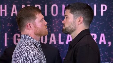 Canelo faces off against next opponent Ryder