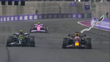Verstappen breezes past Hamilton to take P8