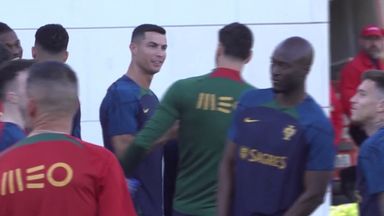 Ronaldo and Portugal train with new coach Martinez